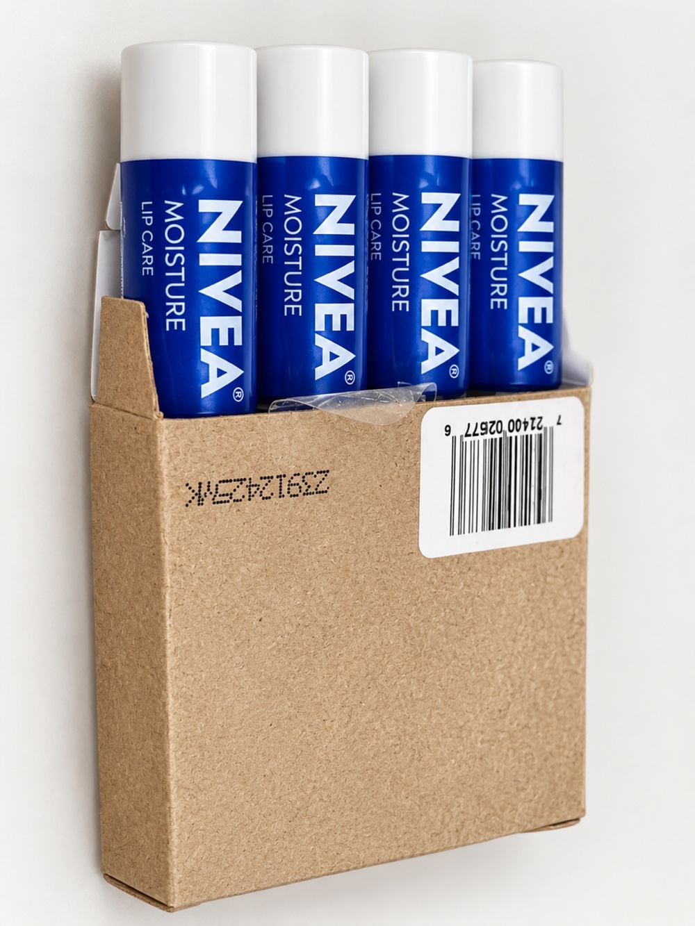 NIVEA Moisture Lip Care Tubes – Blue pack of four